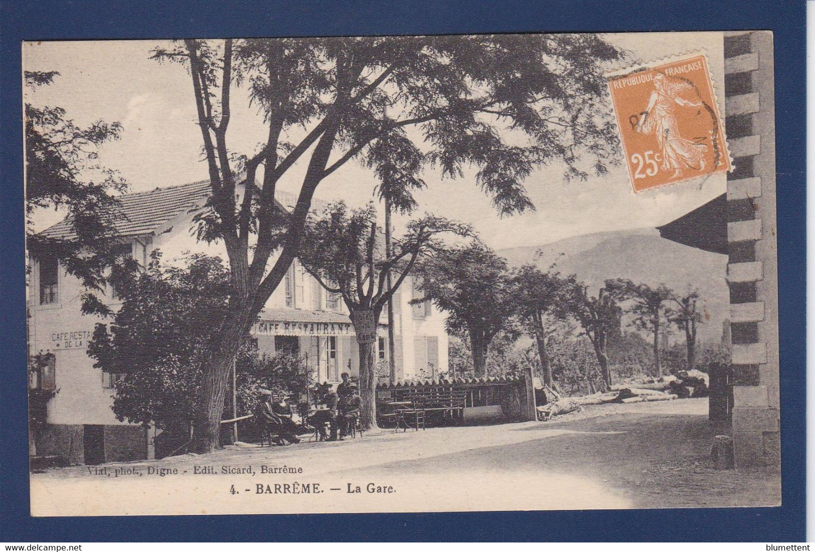 CPA [04] Alpes De Haute Provence Circulé Barrême La Gare - Digne