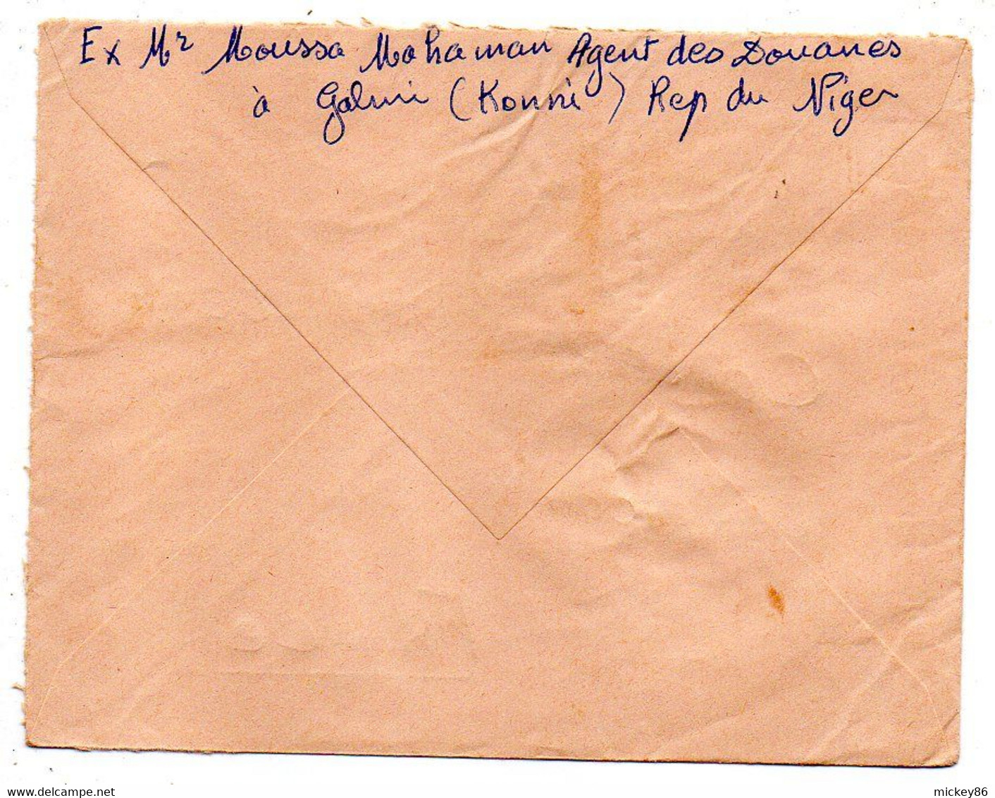 Niger-Lettre  Pour  Besançon-25 ( France) ..tp Lamantin, Mouflons  Sur Lettre ,oblitération De Complaisance...à Saisir - Níger (1960-...)