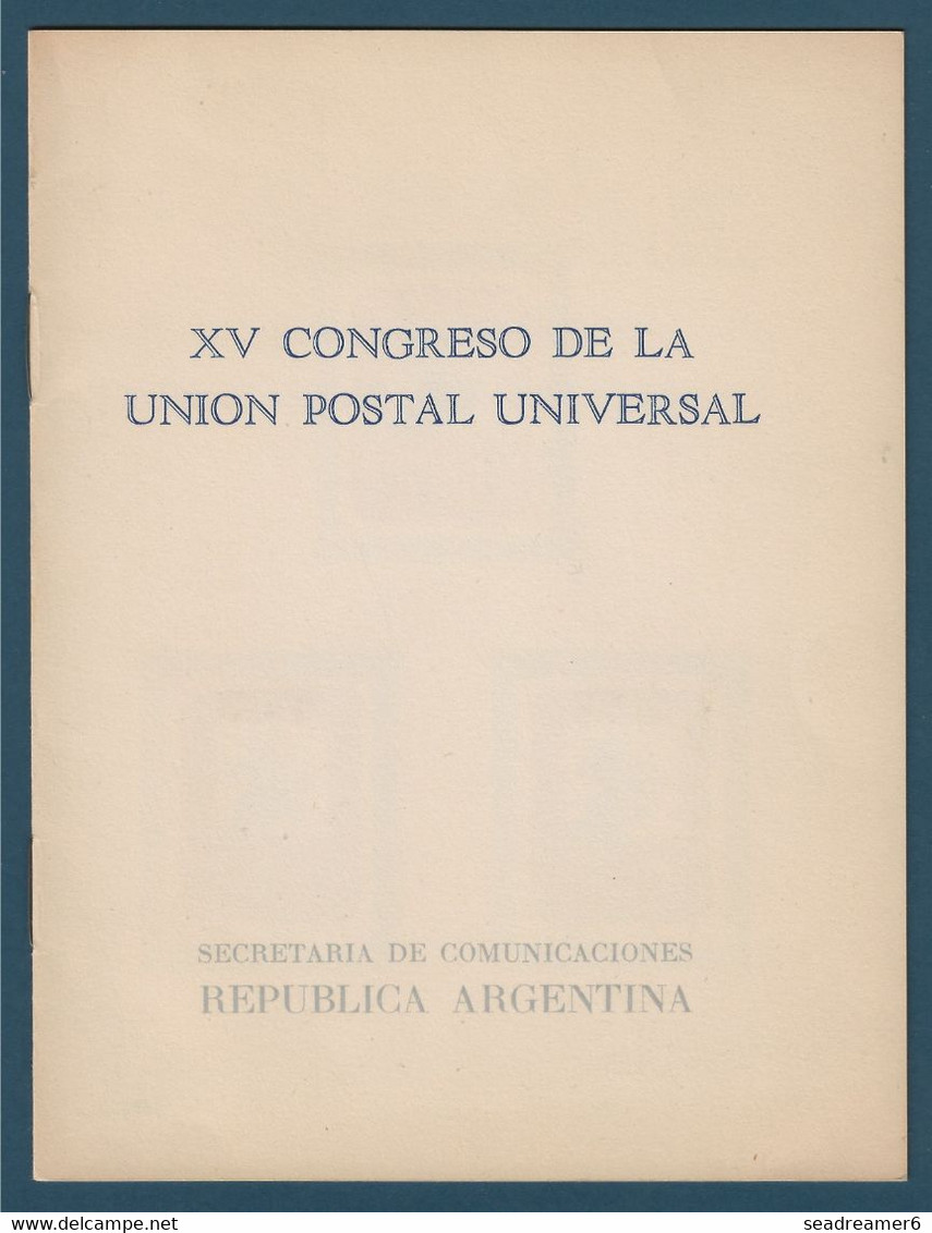 ARGENTINA XV Congreso De La Unión Postal Universal 6 Ensayos Sin Dentar De Diferentes Colores Del Sello Aéreo N°98 RR - Ungebraucht