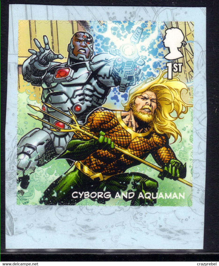 GB 2021 QE21st DC Comics Justice League Cyborg & Aquaman Umm SG 4587e S/A (A1238 ) - Ungebraucht