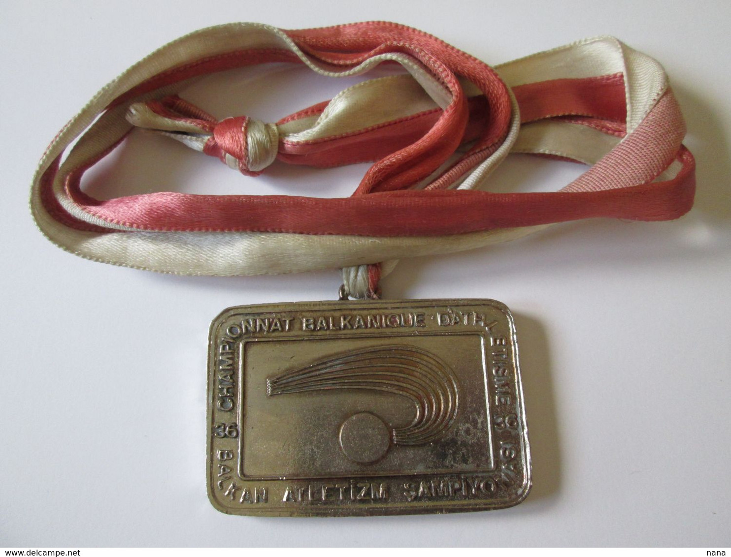 Turkey Balkan Athletics Championship Ankara 1977 Medal 4 X 100 Meters Female - Andere & Zonder Classificatie