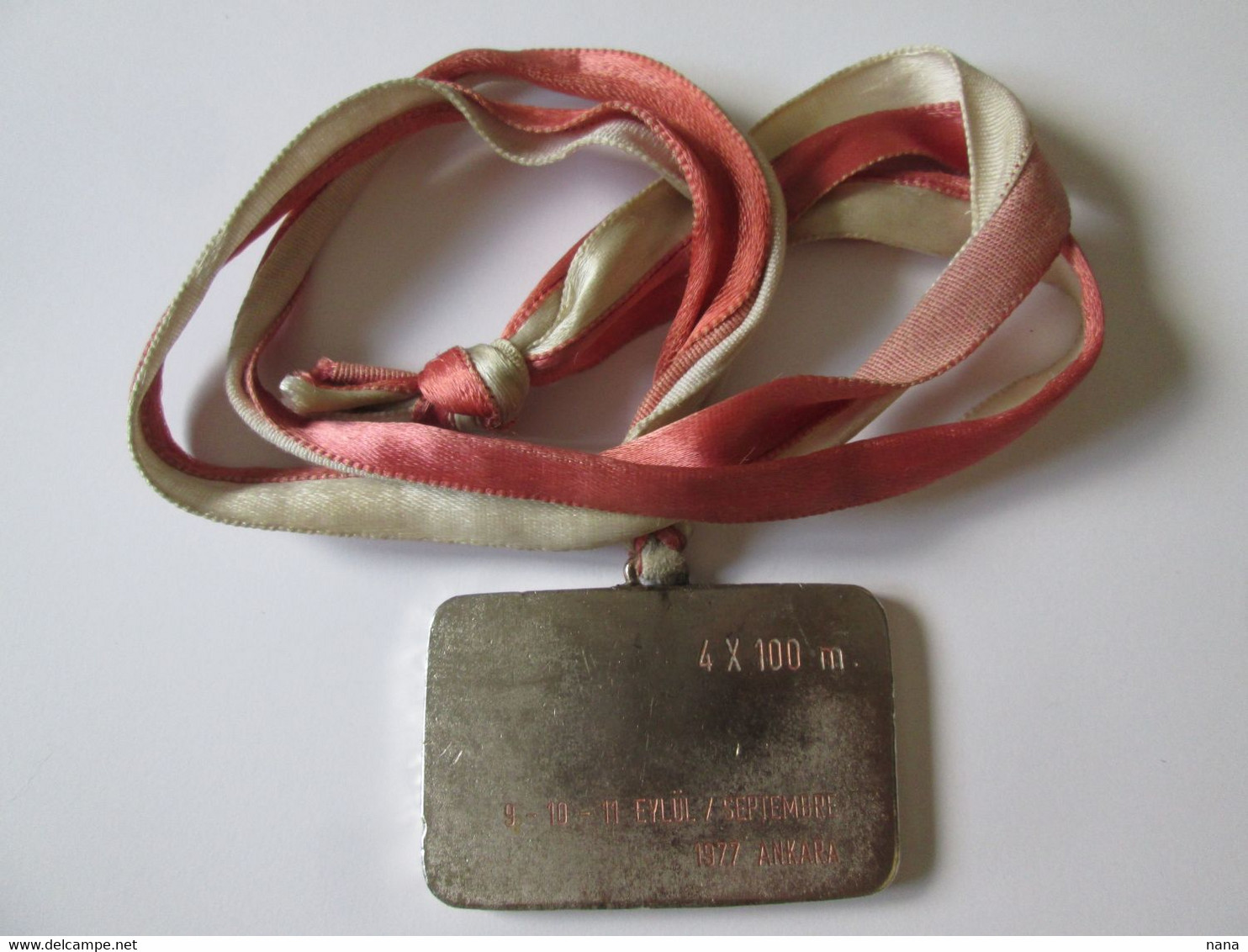 Turkey Balkan Athletics Championship Ankara 1977 Medal 4 X 100 Meters Female - Other & Unclassified