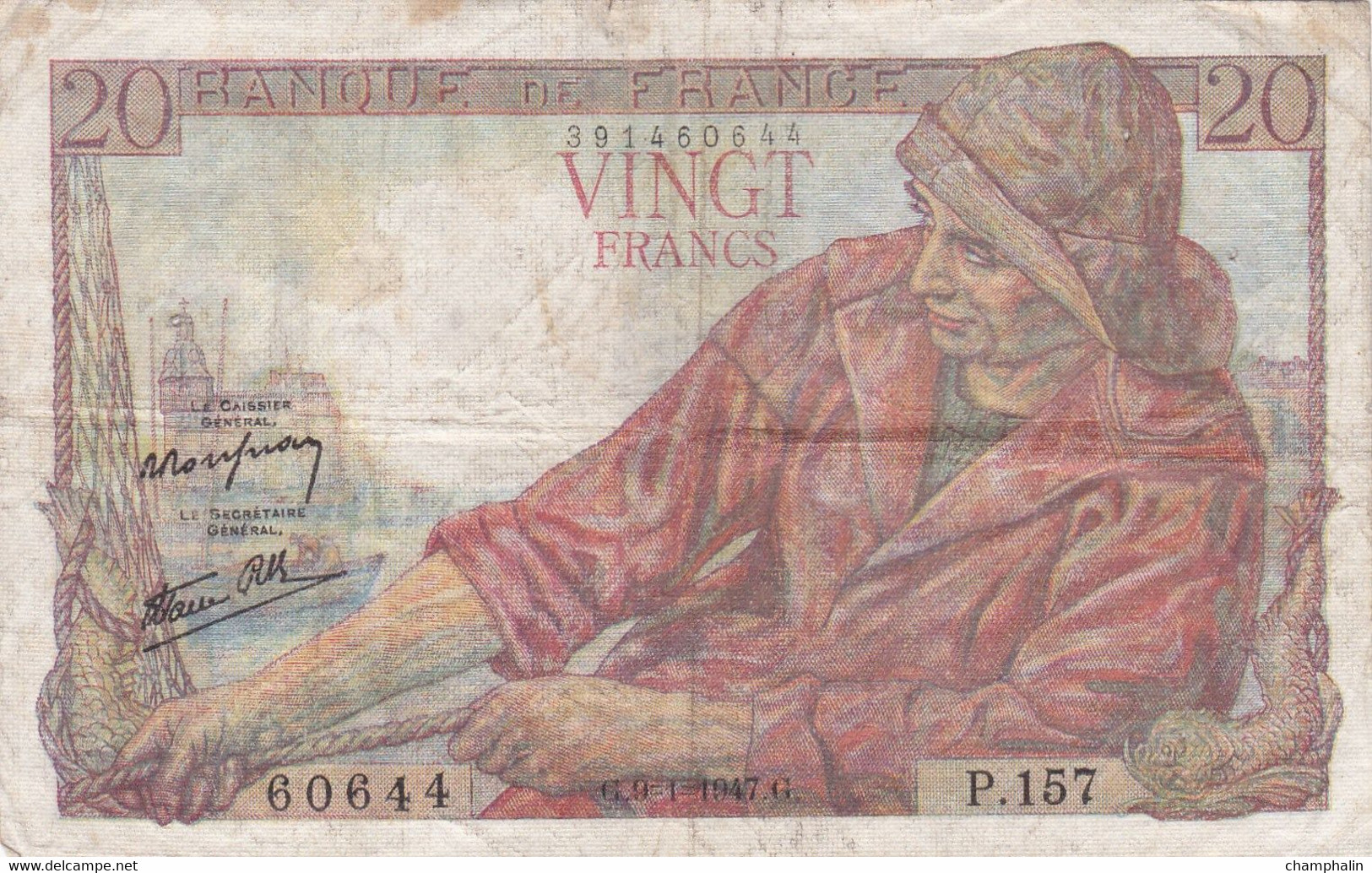 France - Billet De 20 Francs Type Pêcheur - 9 Janvier 1947 - 20 F 1942-1950 ''Pêcheur''