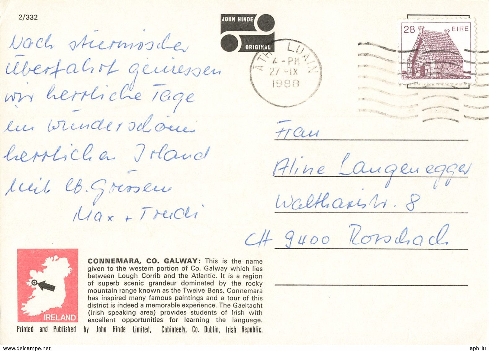 Ansichtskarte In Die Schweiz (ac6487) - Storia Postale