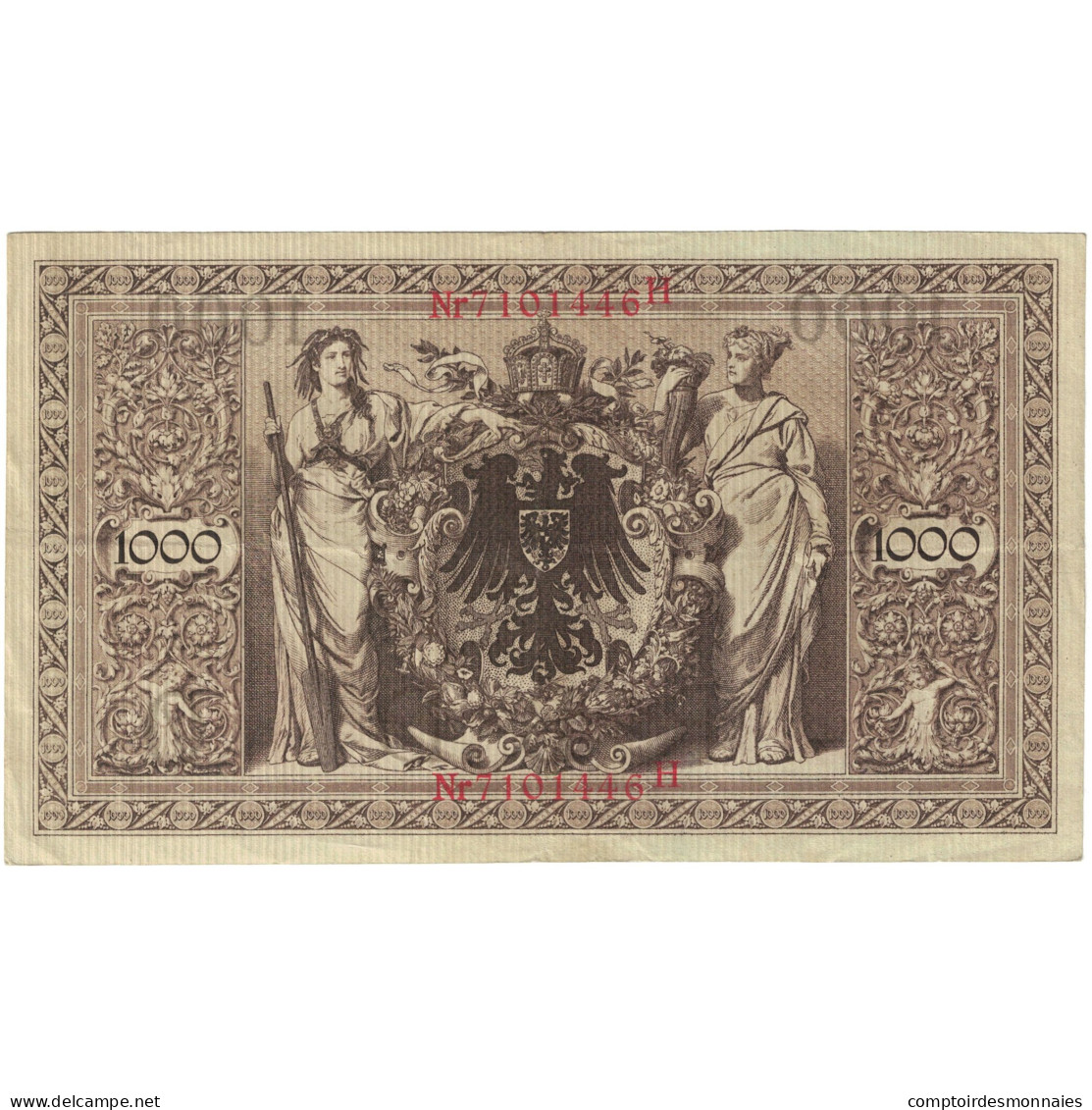 Billet, Allemagne, 1000 Mark, 1910, 1910-04-21, KM:44a, TTB - 1.000 Mark