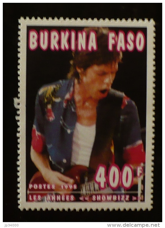 BURKINA FASO Mike Jagger, Rolling Stones, Yvert 998. ** MNH - Zangers