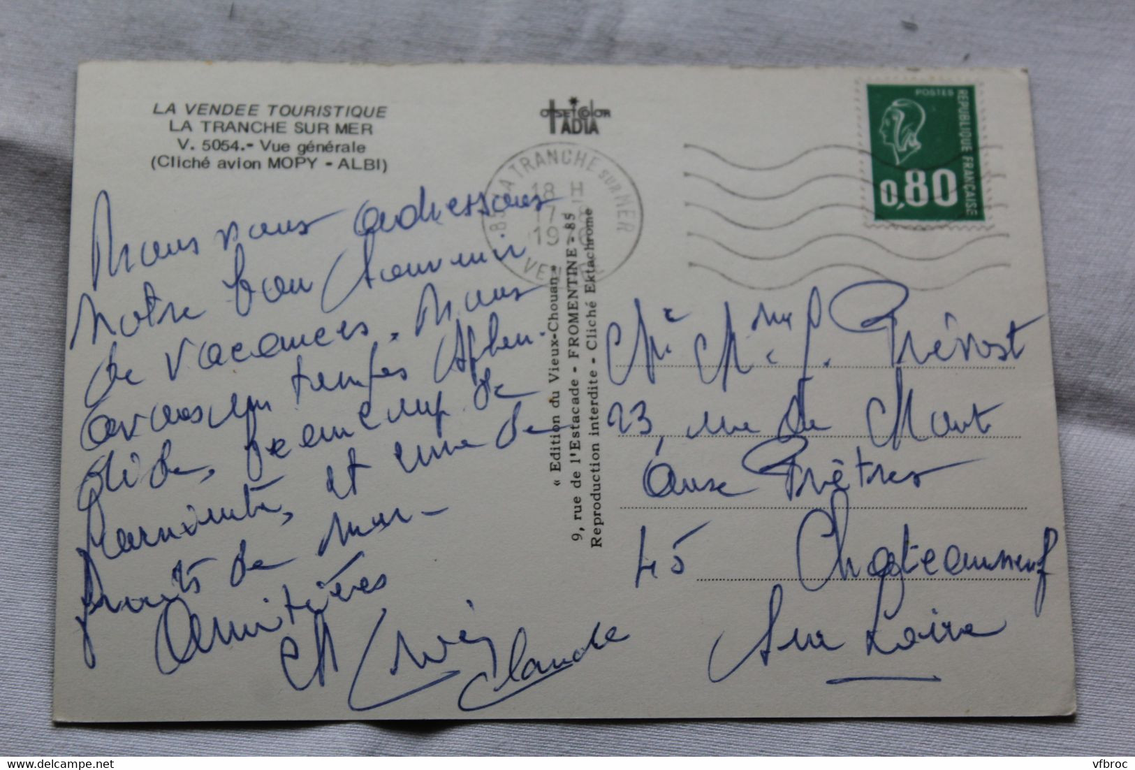 Cpm 1976, La Tranche Sur Mer, Vue Générale, Vendée 85 - La Tranche Sur Mer