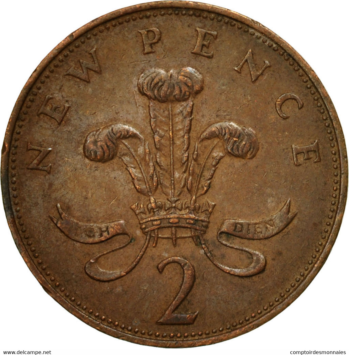 Monnaie, Grande-Bretagne, Elizabeth II, 2 New Pence, 1971, TB, Bronze, KM:916 - 2 Pence & 2 New Pence
