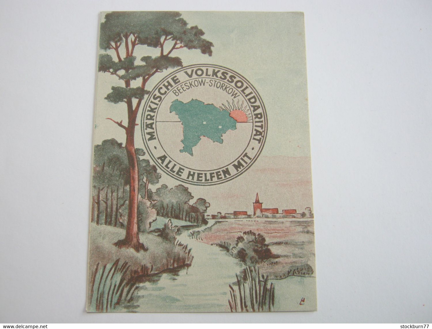 BEESKOW , Volkssolidatität    , Schöne Karte Um 1947 - Beeskow