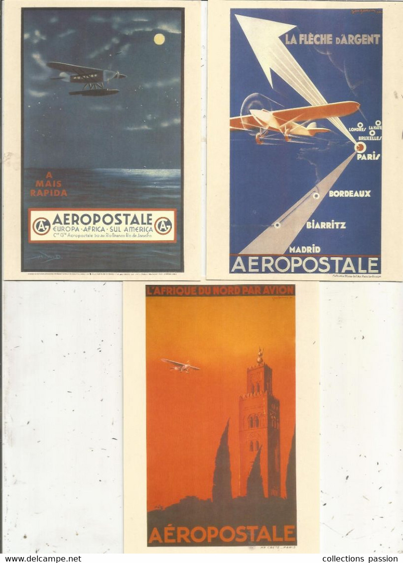 Entier Postal ,carte Postale ,monde 20g ,neuf, AEROPOSTALE, LOT DE 3 CARTES POSTALES - Postales  Transplantadas (antes 1995)