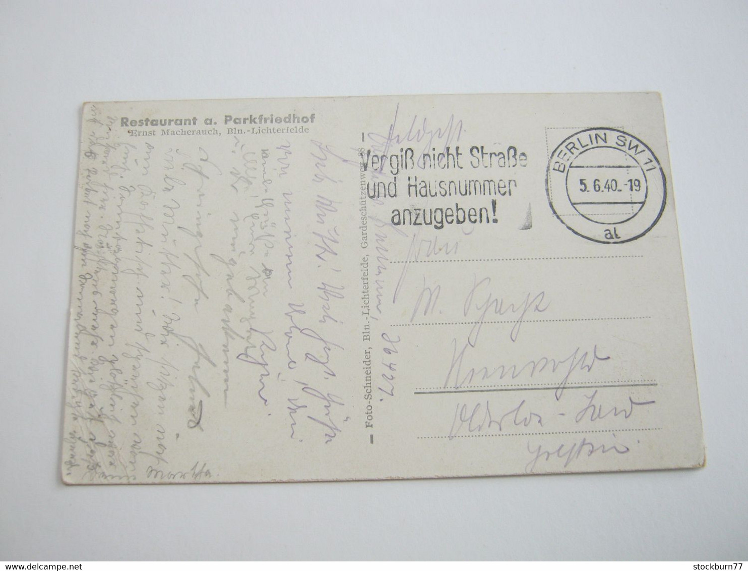 BERLIN , LICHTERFELDE , Gasthof  , Schöne Karte Um 1940 - Lichterfelde