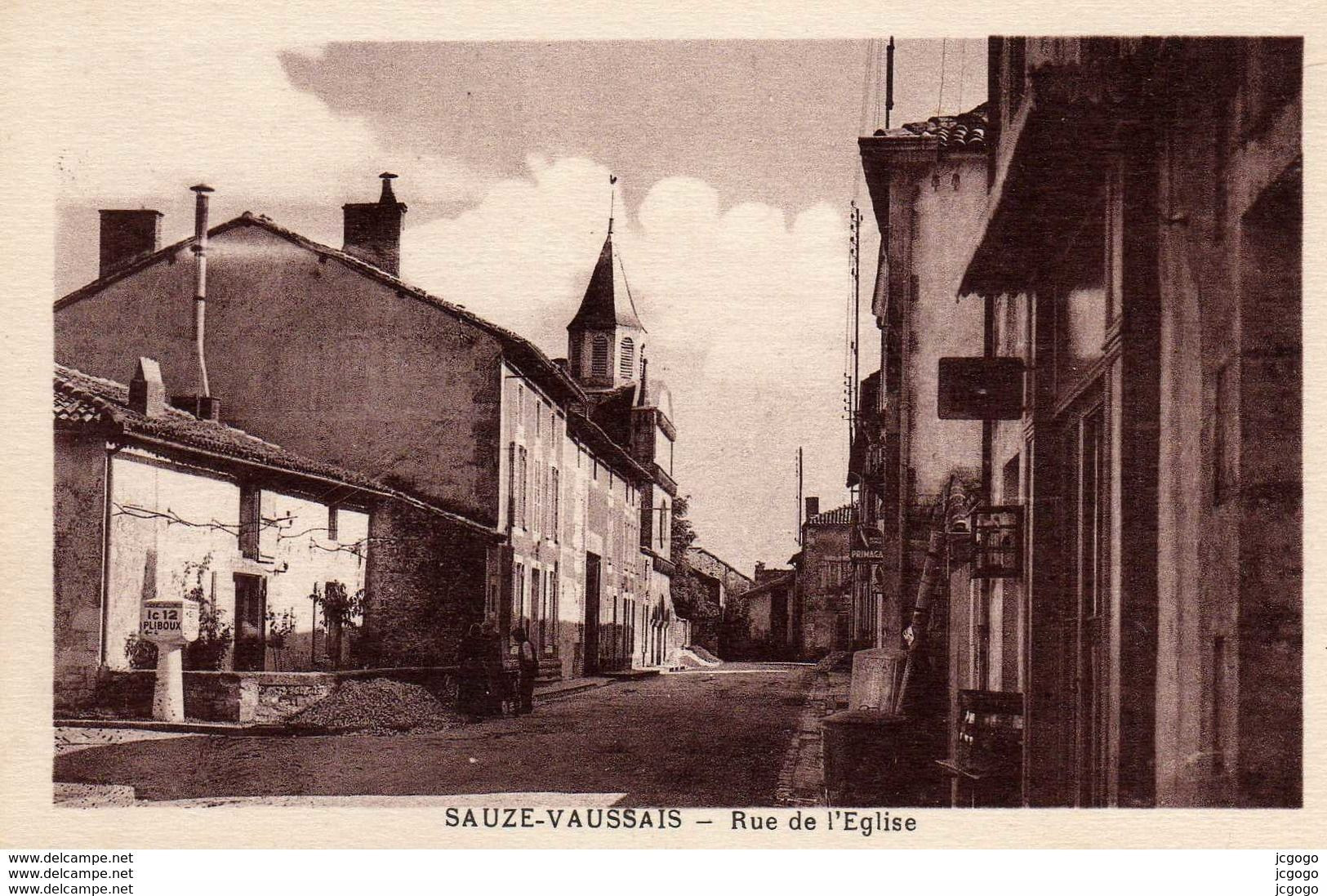 SAUZE-VAUSSAIS Rue De L'Eglise  . Très Bon état - Sauze Vaussais