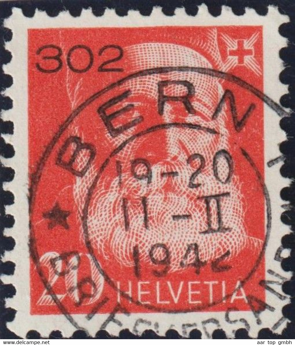 Schweiz Portofreiheit Zu#16Ay 20 Rp. Gr#302 Glattes Kreidepapier Krone Bern 1944-02-11 - Vrijstelling Van Portkosten