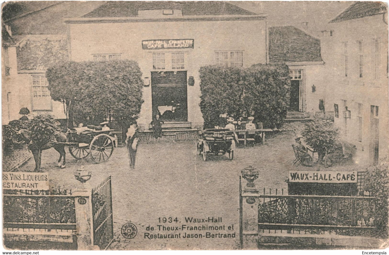 CPA Carte Postale Belgique Theux Franchimont Waux Hall Restaurant Jason Bertrand 1912 VM58087ok - Theux