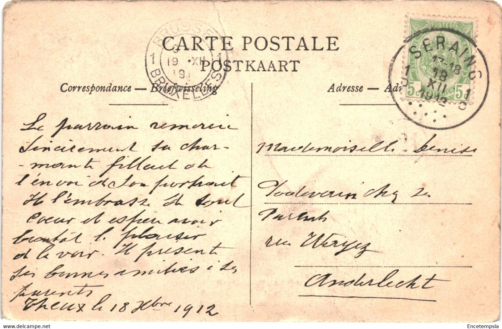 CPA Carte Postale Belgique Theux Franchimont Waux Hall Restaurant Jason Bertrand 1912 VM58087ok - Theux