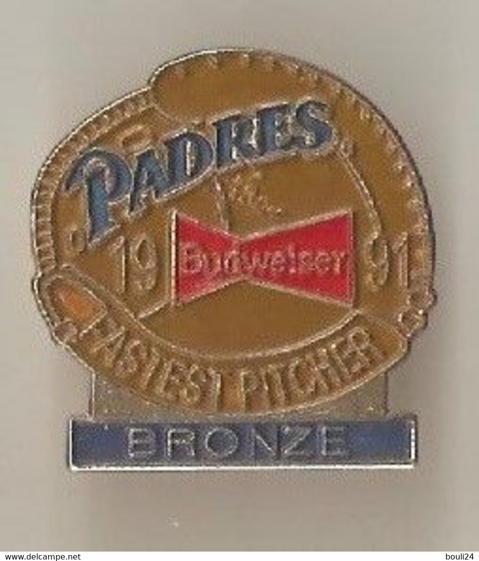 PIN'S SPORT BASEBALL PADRES BIERE BUDWEISER BRONZE - Honkbal