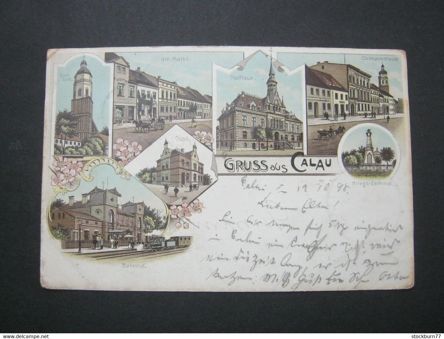 CALAU , Bahnhof  , Schöne Karte Um 1899 - Calau