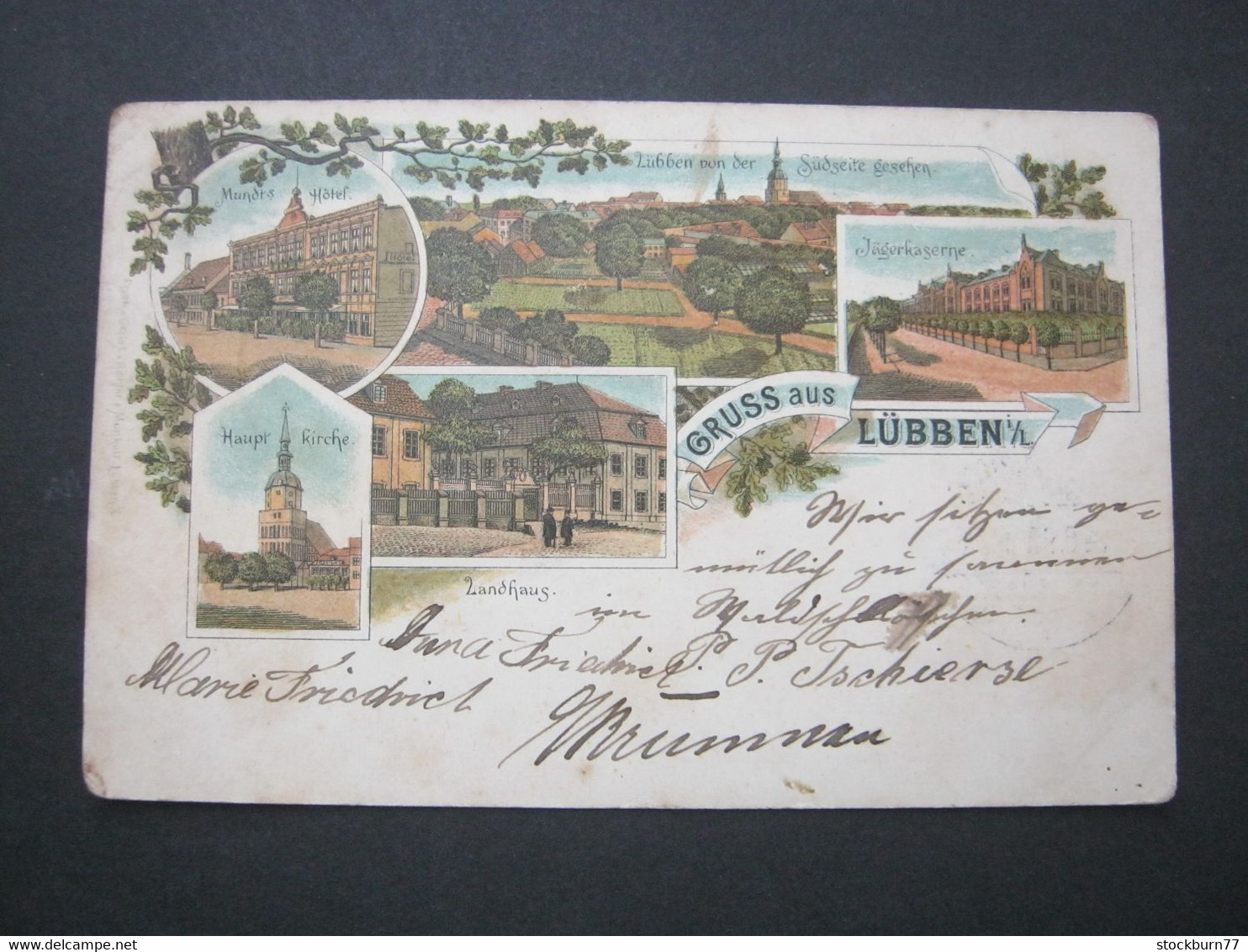 LÜBBEN  , Hotel , Schöne Karte Um 1897 - Luebben