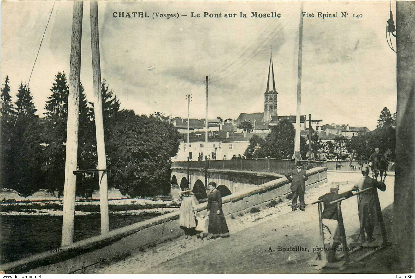 Chatel * Le Pont Sur La Moselle * Route Villageois - Chatel Sur Moselle