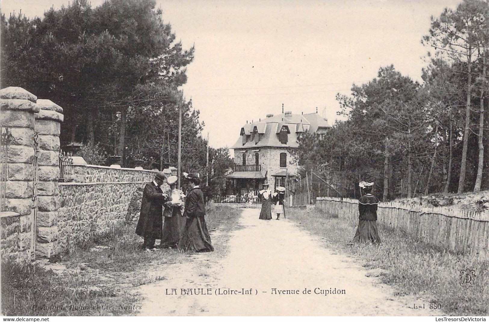 CPA - 44 - LA BAULE SUR MER - Avenue De Cupidon - Animée - La Baule-Escoublac