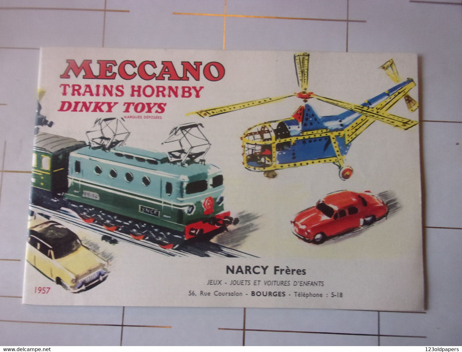 ️  CATALOGUE 1957 DINKY  HORNBY TRAINS MECCANO - Andere & Zonder Classificatie