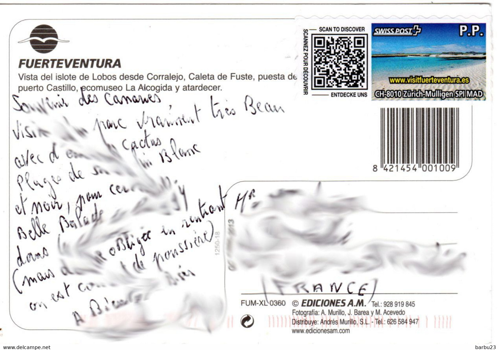 ESPAGNE - CANARIES - Fuenteventura - Multivues - Scan Recto/verso - Fuerteventura