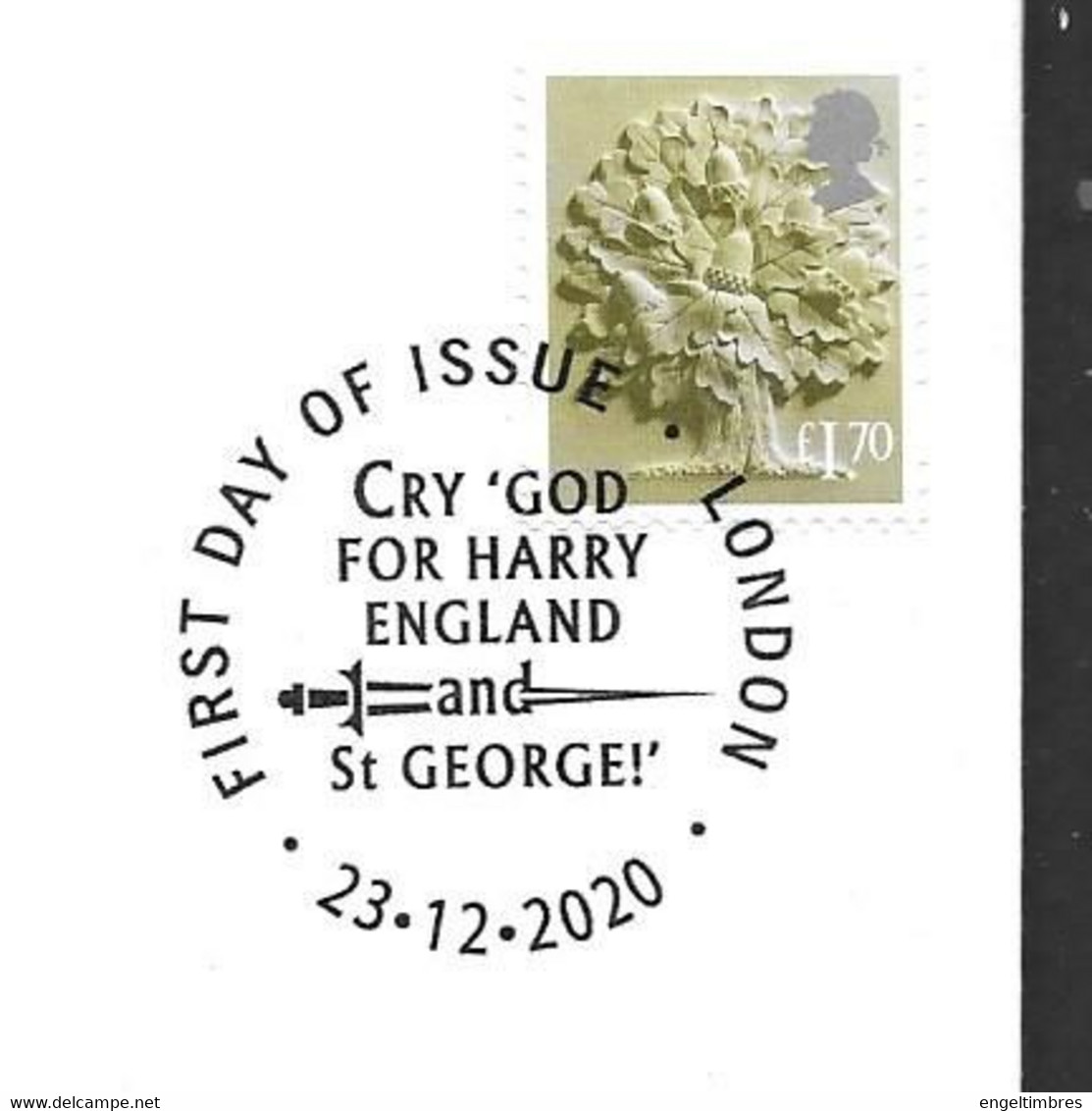 GB - December 2020 New  Regional Definitives ENGLAND (1)    FDC Or  USED  "ON PIECE" - SEE NOTES  And Scans - 2011-2020 Dezimalausgaben