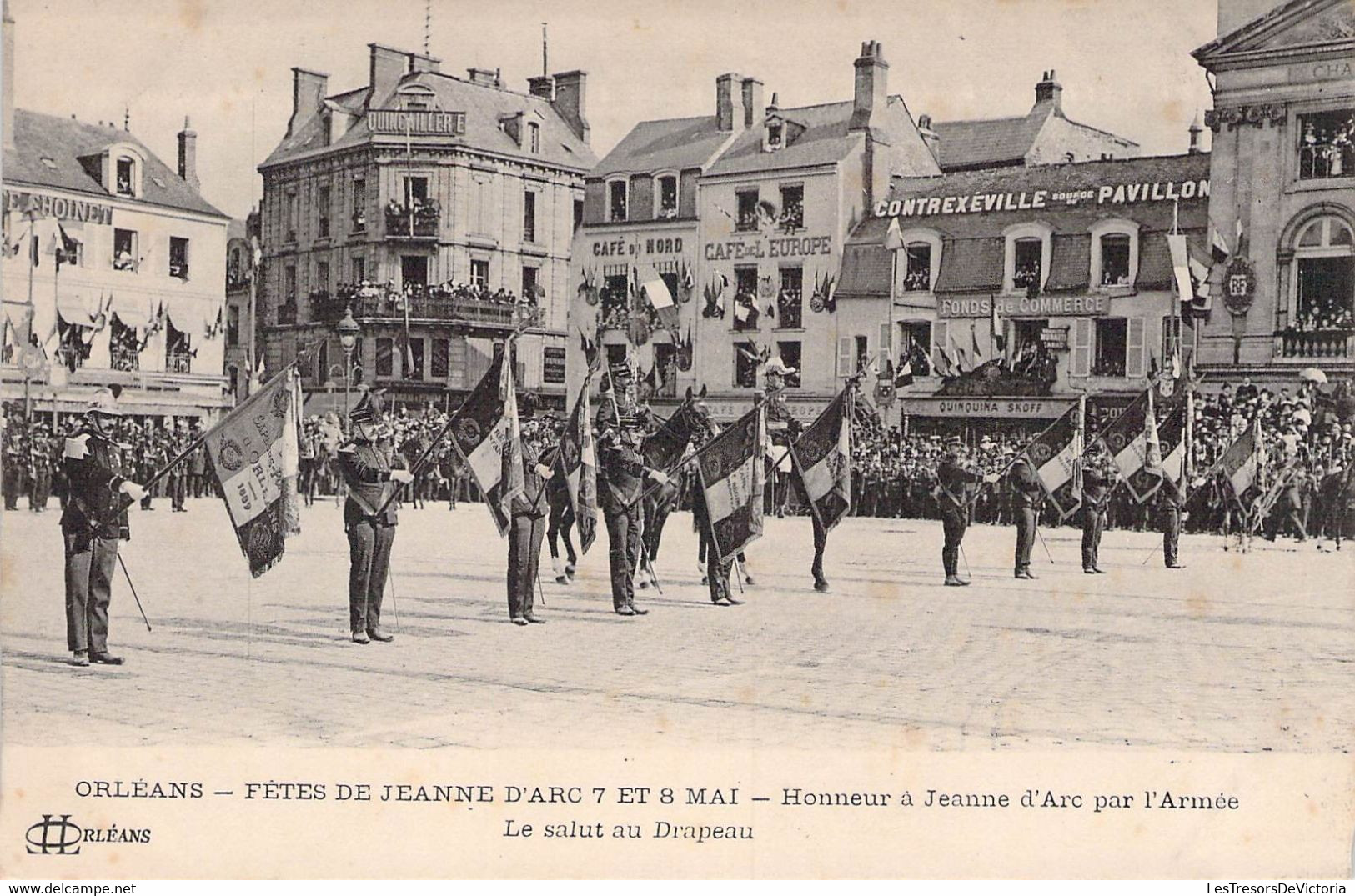 CPA - 45 - Orléans - Fêtes De Jeanne D'Arc 7 Et 8 Mai - Le Salut Au Drapeau - Honneur à Jeanne D'Arc Par L'Armée - - Orleans