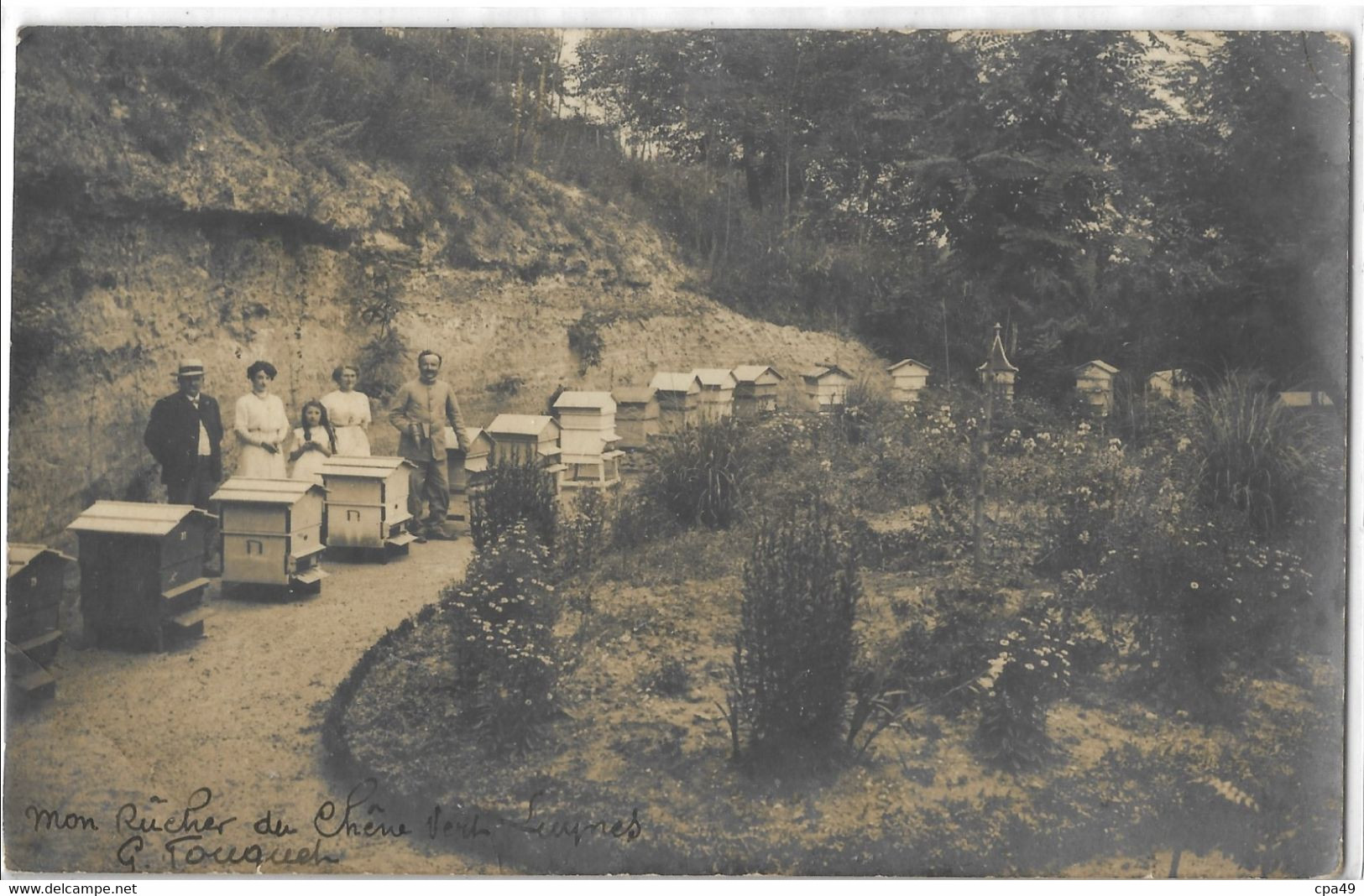 37  LUYNES  CARTE PHOTO  MON  RUCHER  DU  CHENE   VERT LUYNES  G.  FOUQUET - Luynes