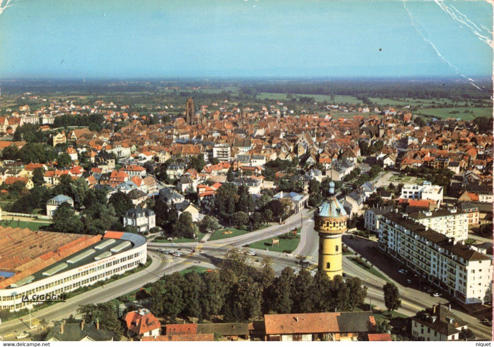 67 Bas Rhin, SELESTAT, Vue Générale, 1979, (La Cigogne), Abimée. - La Petite Pierre