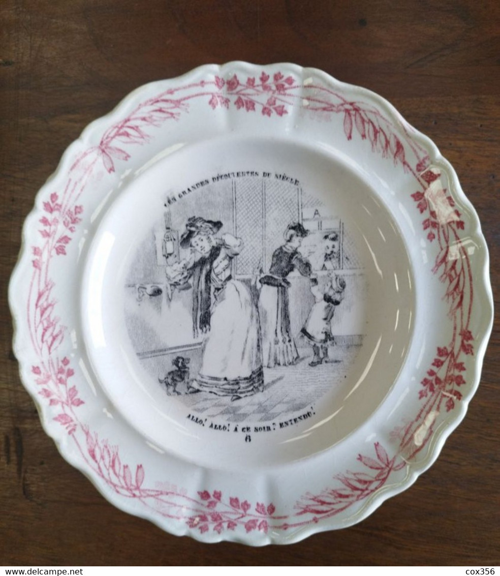 Series de 12 Assiettes "LES GRANDES DECOUVERTES DU SIECLE " Creil Montereau