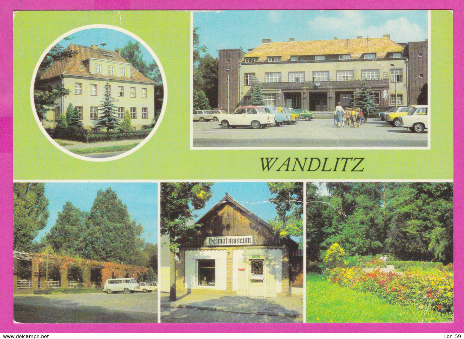 282837 / Germany - Wandlitz (Kr. Bernau)- Postamt Bahnhof Platz Der Bereiung Heimatmuseum Parkanlage 1983 PC - Wandlitz