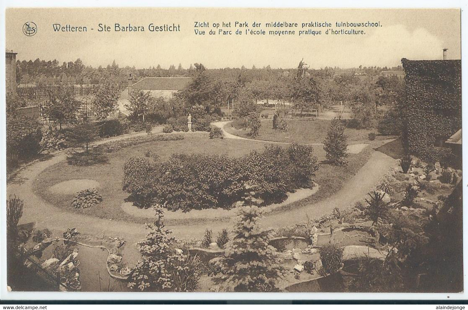 Wetteren - Ste-Barbara Gesticht - Zicht Op Het Park - Vue Du Parc - Wetteren