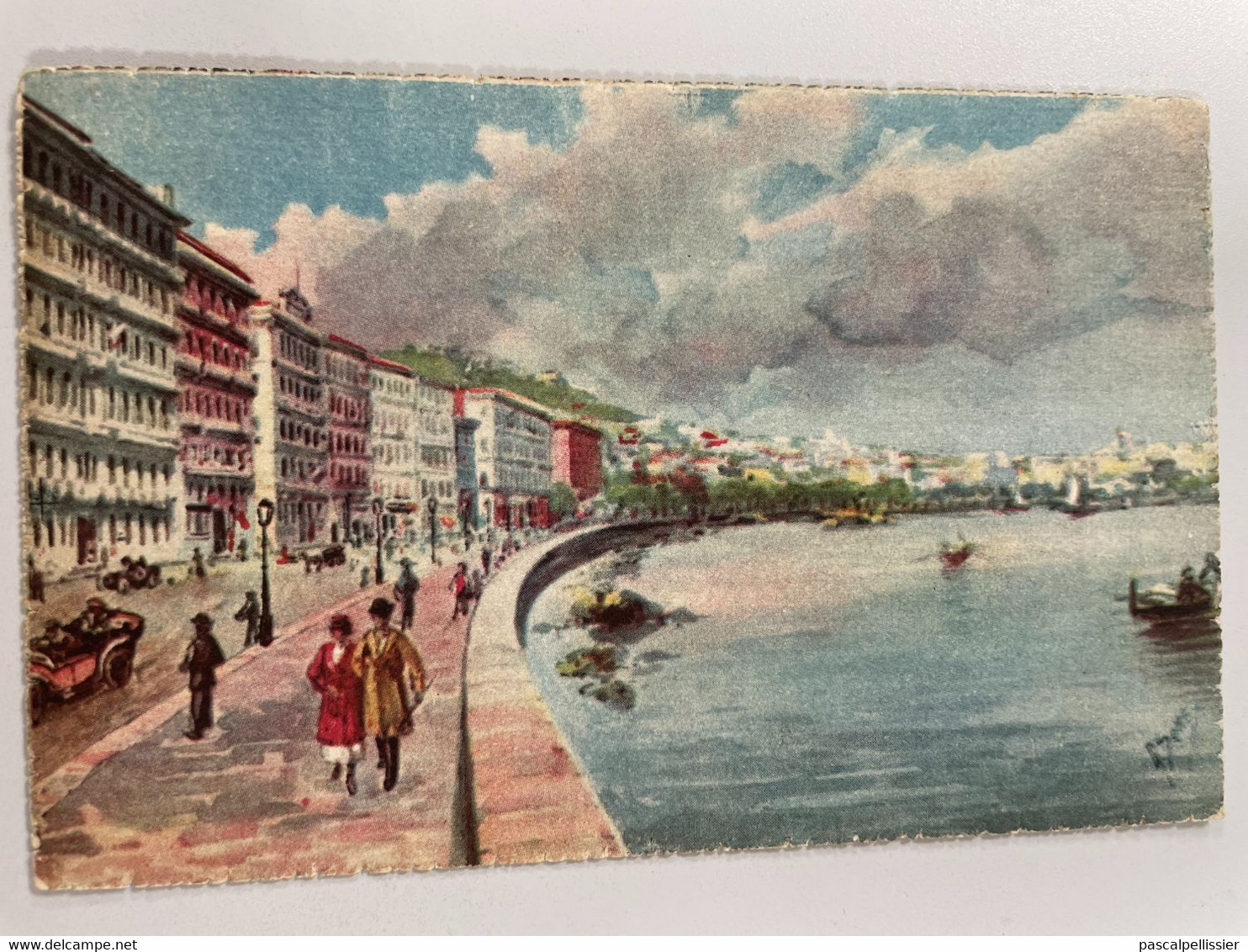 CPA - ITALIE - ITALIE - NAPOLI - Via Caracciolo - Très Jolie Carte Dessinée Sur Beau Carton - A. TRALDI - Napoli (Naples)