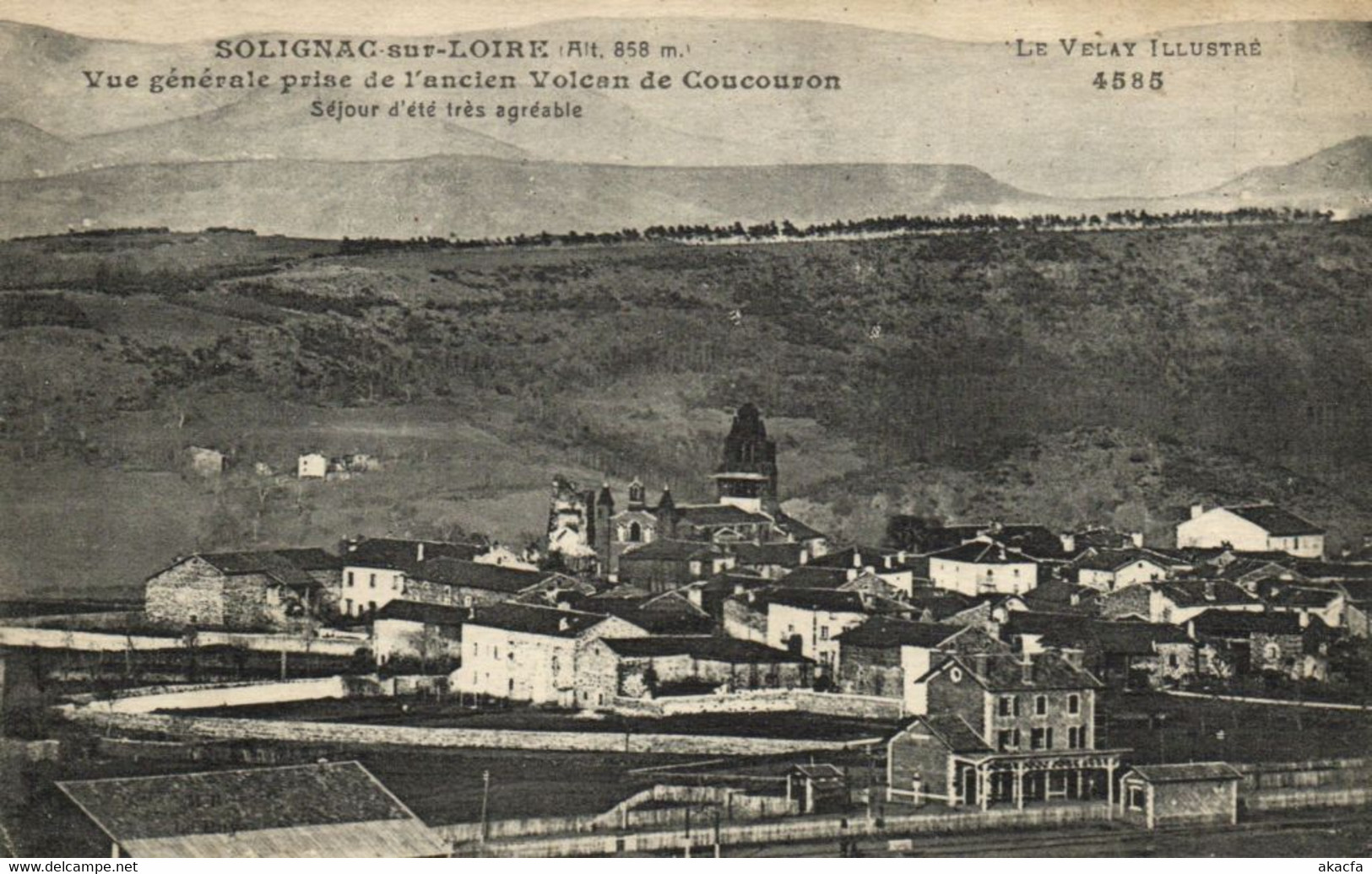 CPA Solignac-sur-LOIRE - Vue Générale Prise De L'ancien Volcan De (170302) - Solignac Sur Loire