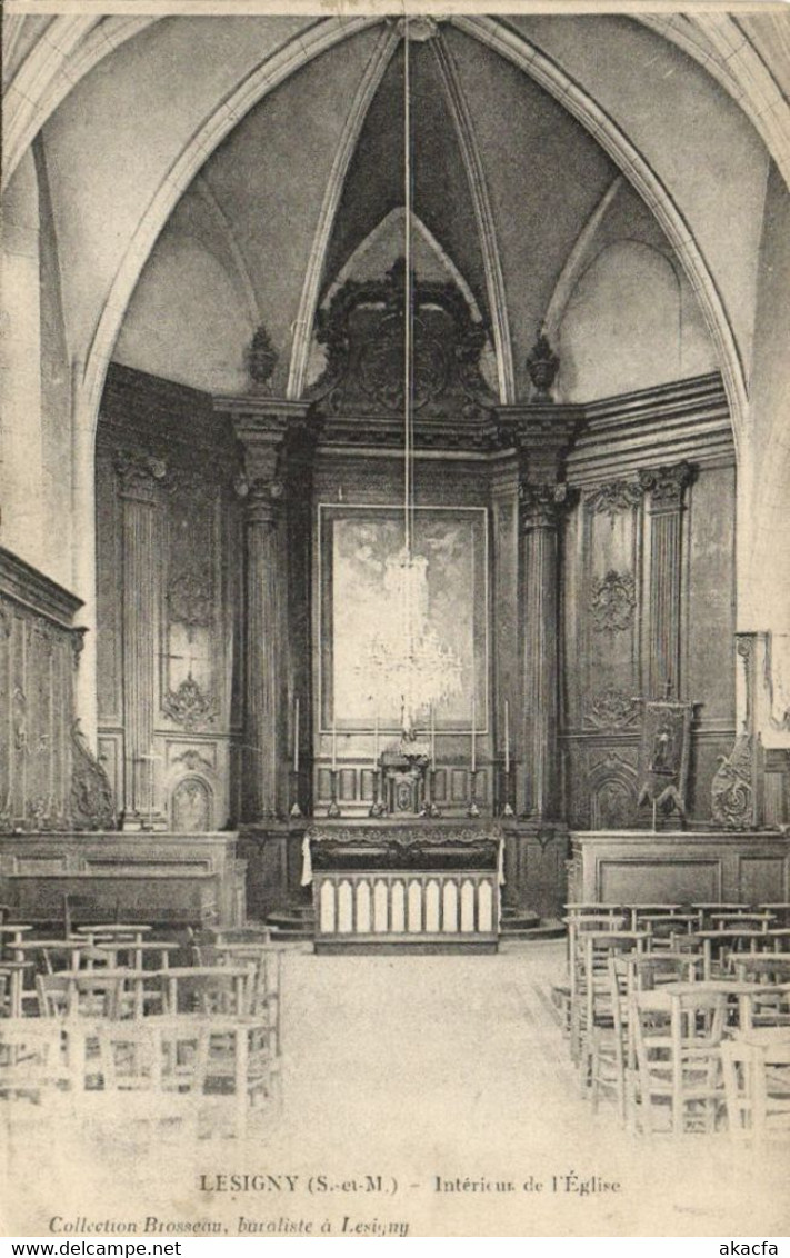 CPA Le Signy (S.-et-M.) Intérieur De L'Église (170852) - Lesigny