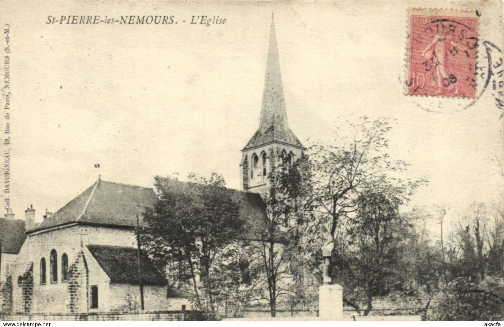 CPA St-PIERRE Les-NEMOURS. - L'Église (170931) - Saint Pierre Les Nemours