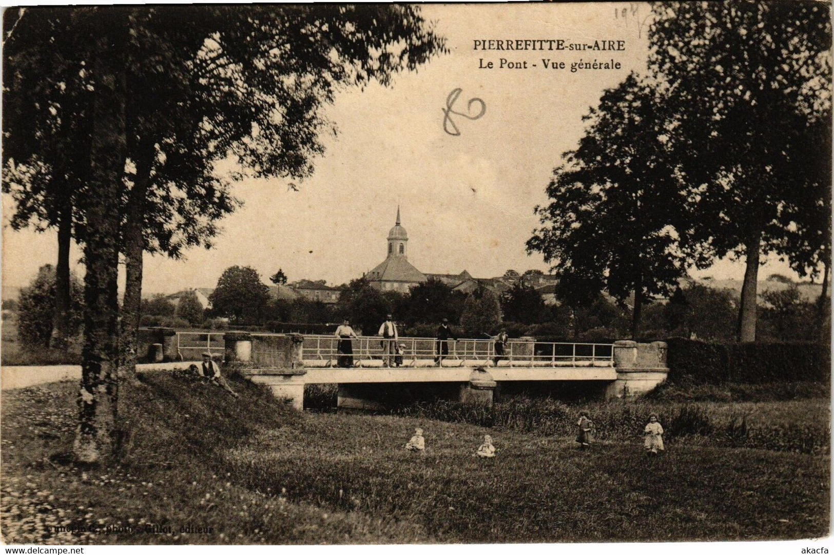 CPA Pierrefitte-sur-Aire - Le Pont - Vue Générale (178983) - Pierrefitte Sur Aire