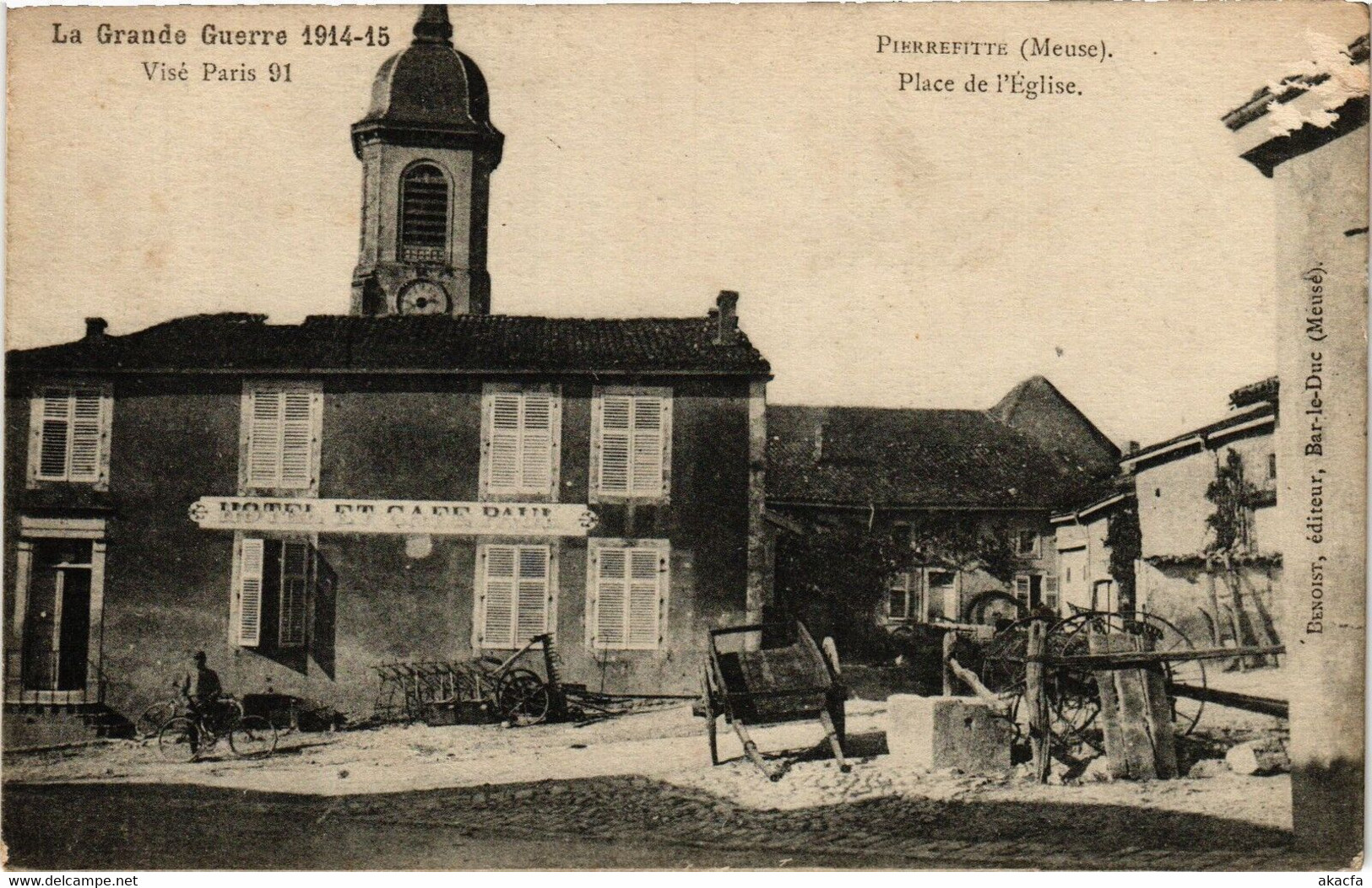 CPA La Grande Guerre 1914-15 Pierrefitte (Meuse) Place De L'Église (178996) - Pierrefitte Sur Aire