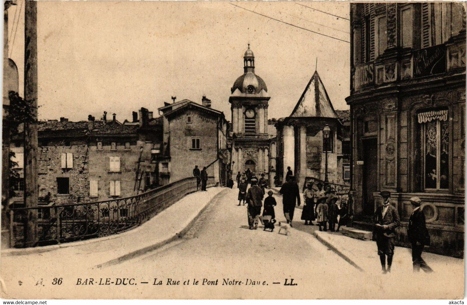 CPA Bar Le Duc-La Rue Et Le Pont Notre Dame (184082) - Bar Le Duc