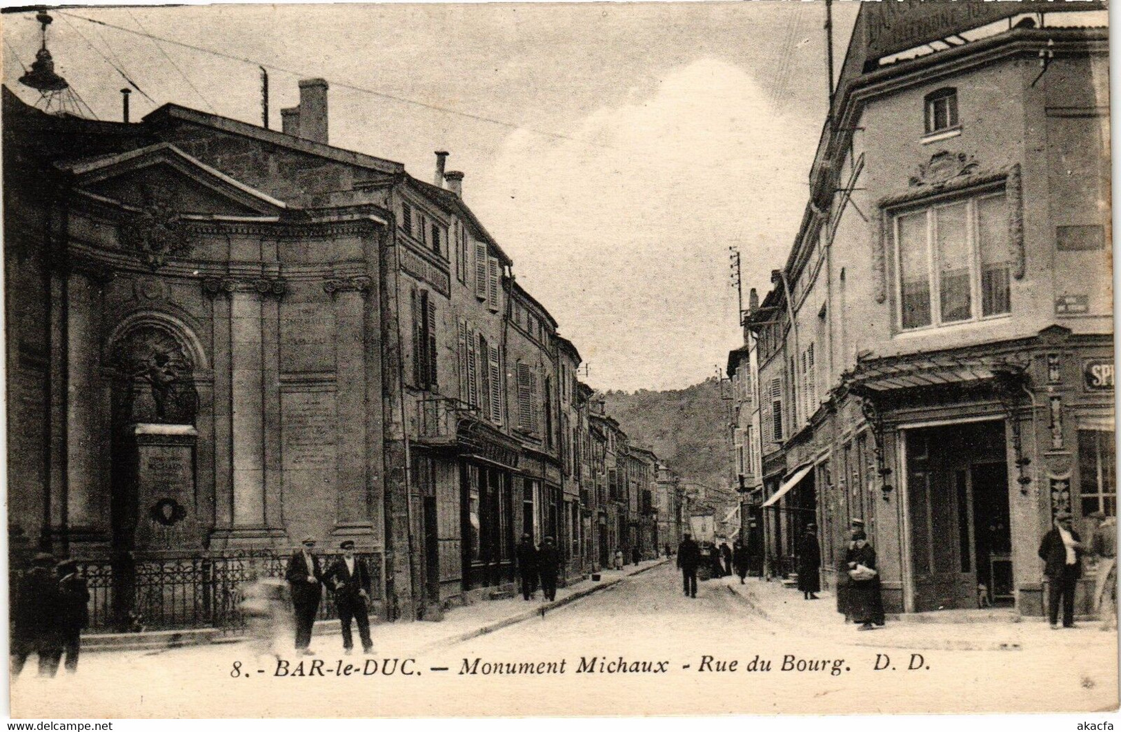 CPA Bar Le Duc-Monument Michaux-Rue Du Bourg (184121) - Bar Le Duc