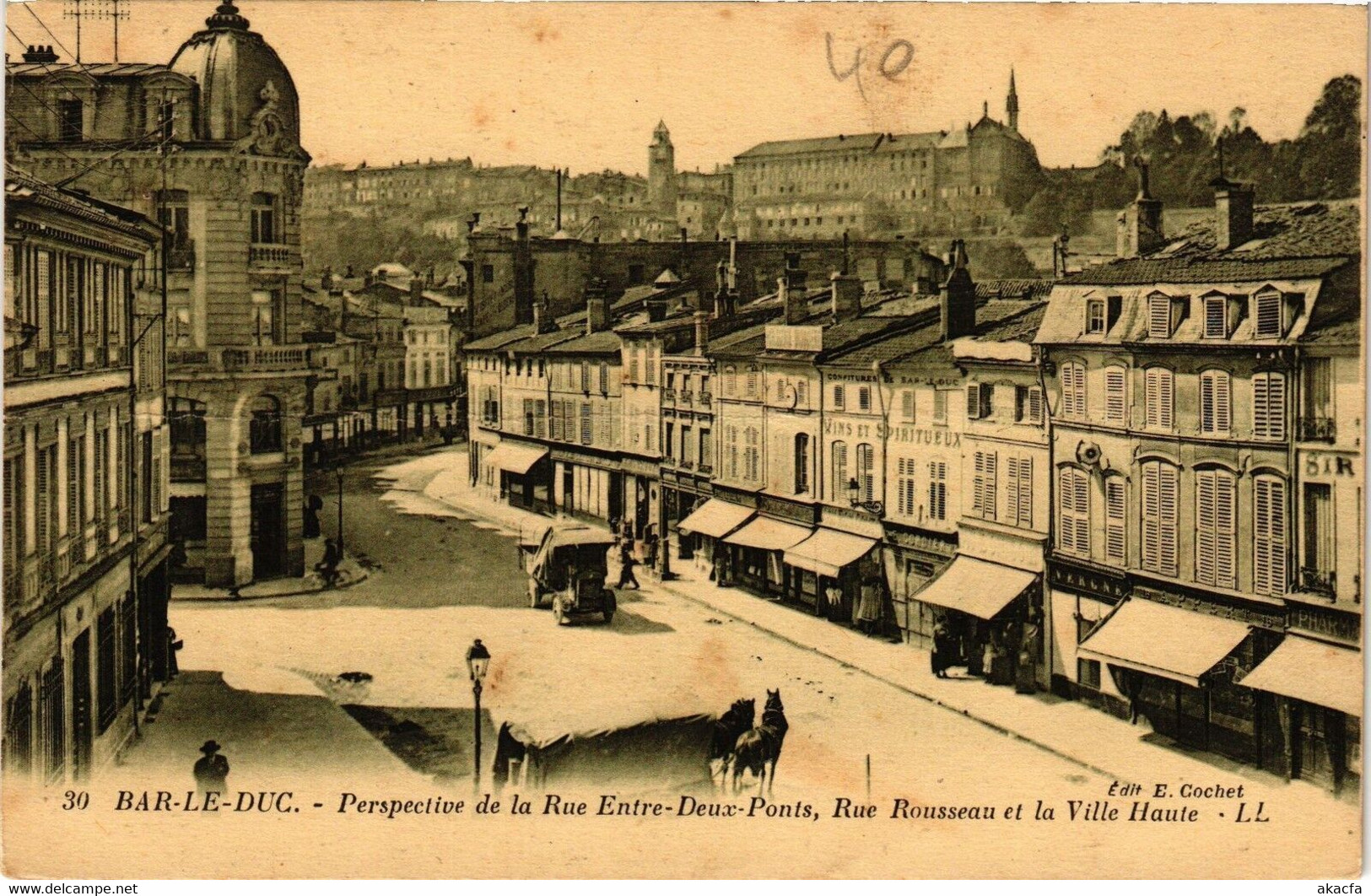 CPA Bar Le Duc-Perspective De La Rue Entre Deux Ponts (184115) - Bar Le Duc