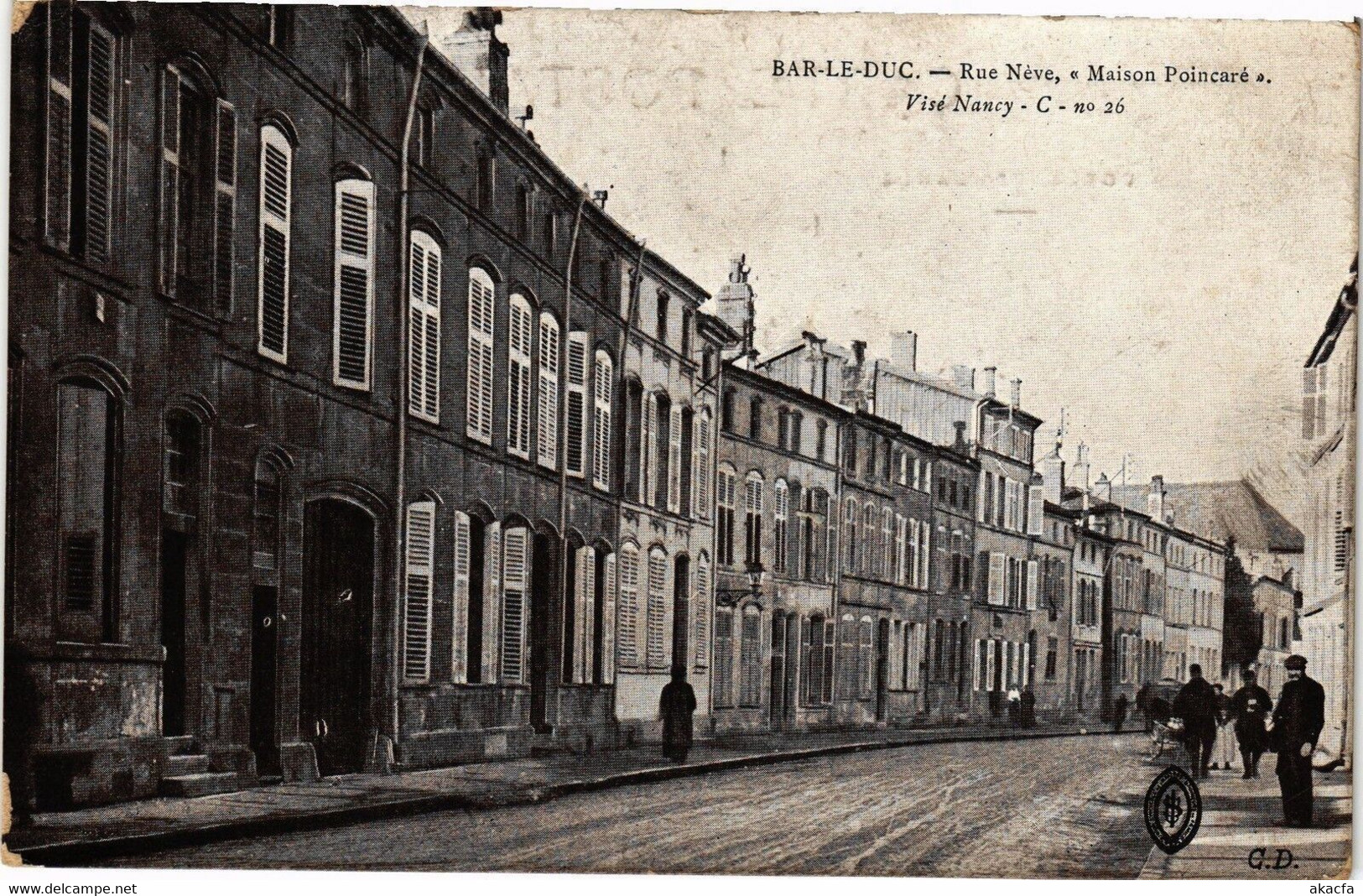 CPA Bar Le Duc-Rue Néve-Maison Poincaré-Visé Nancy (184075) - Bar Le Duc