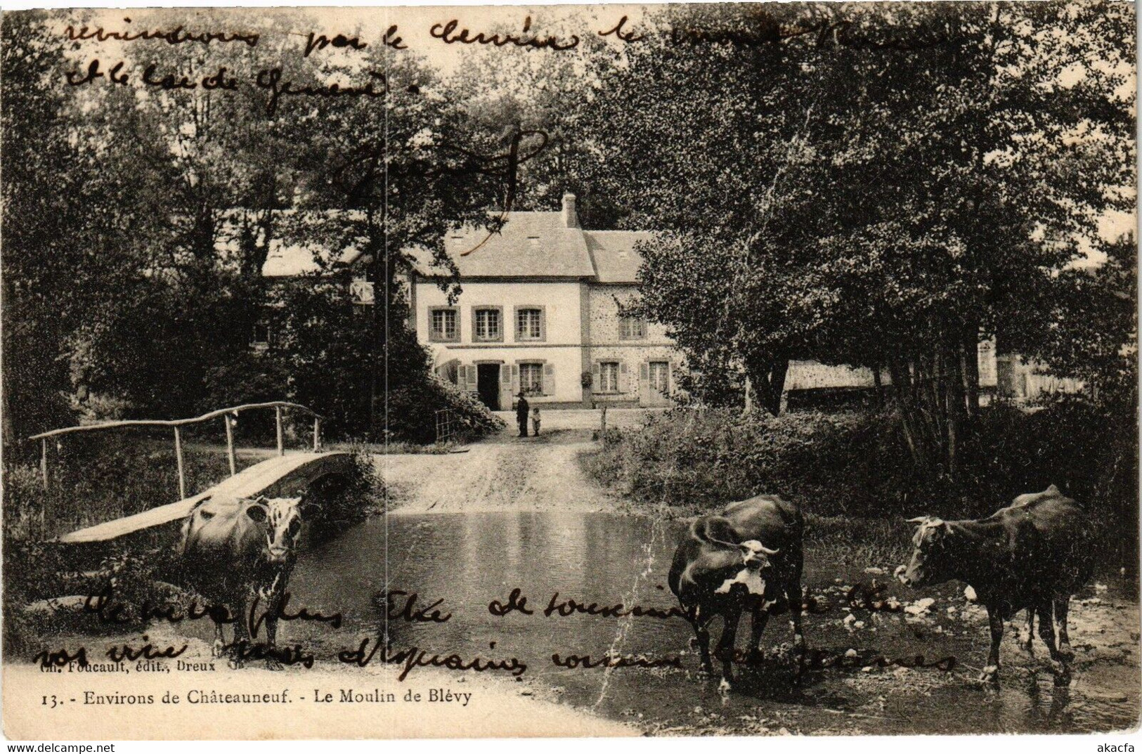 CPA Environs De CHATEAUNEUF - Le Moulin De Blévy (179922) - Blévy