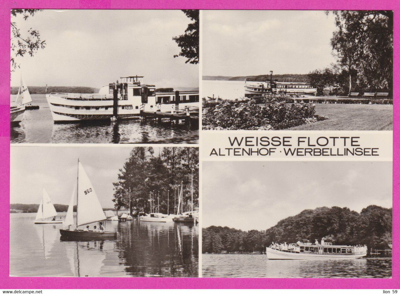 282846 / Germany - Altenhof  Werbellinsee - Weisse Flotte , Ship "Adler" "Wodan" Sailing Boat 1978 PC Deutschland - Finowfurt