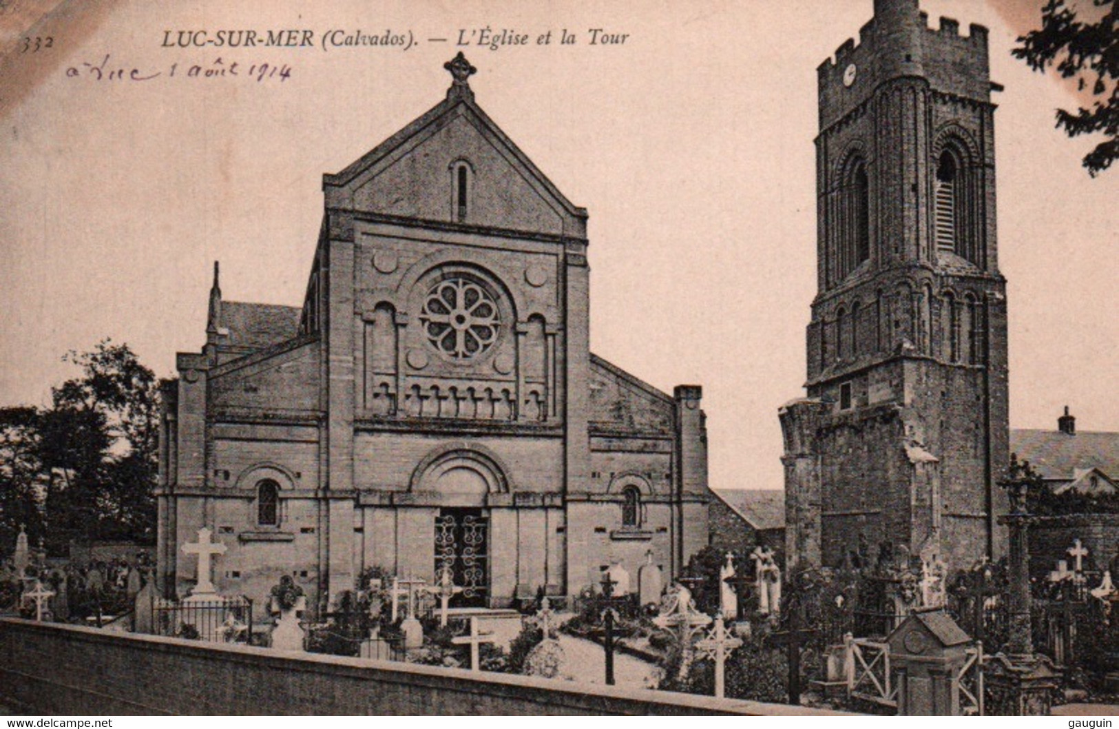 CPA - LUC S/MER - L'église Et La Tour (cimetière) ... Edition ND.photo - Luc Sur Mer