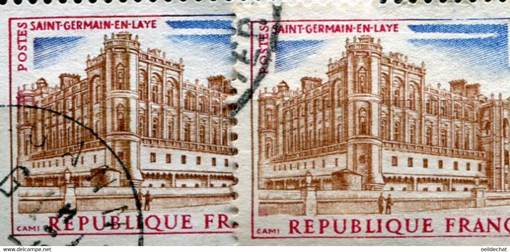 24293 FRANCE N°1501° 70c. Saint-Germain-en-Laye : Foncé Et Tour Teintée + Normal  1967  TB - Gebruikt