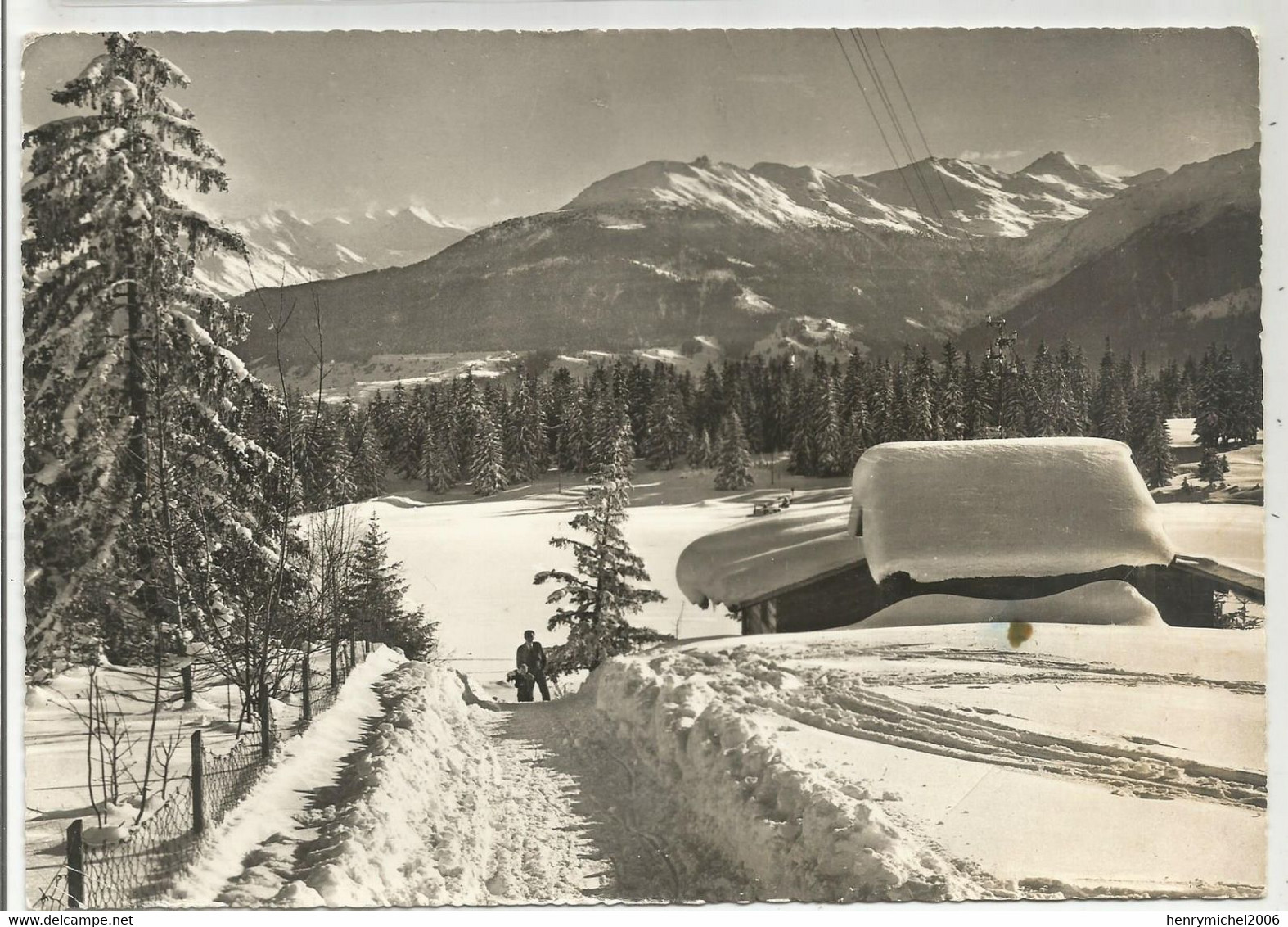 Suisse Vs Valais Crans S/sierre Le Lac Moubra En Hiver Neige Ed Deprez Photo Service Carte Grand Format 20,8x14,5 Cm - Sierre