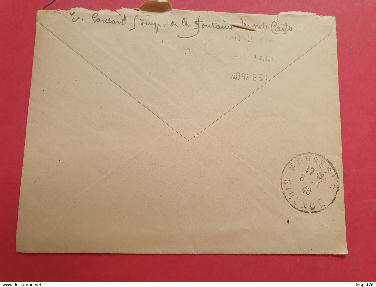 Monaco - Enveloppe Pour Monségur En 1940 - N 153 - Storia Postale