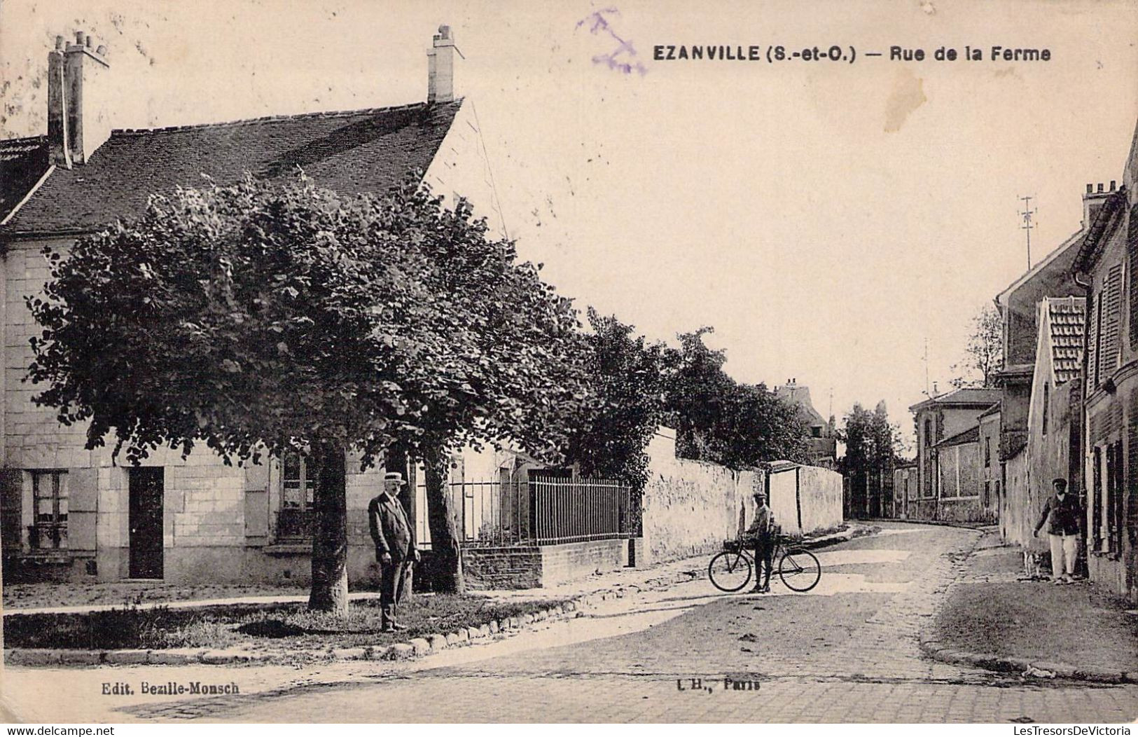 CPA - 95 - EZAINVILLE - Rue De La Ferme - Animation - A. L'Hoste PARIS - Ezanville